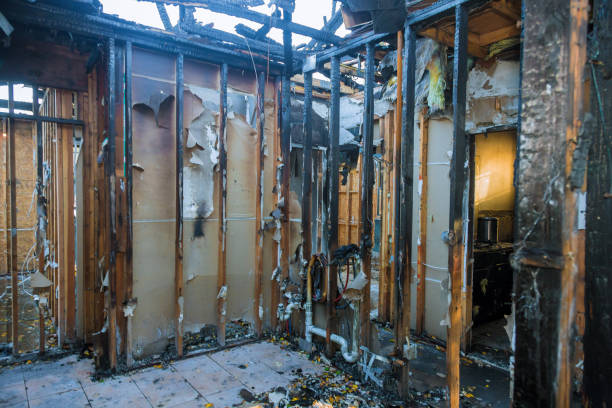 Professional Soot Cleanup technician working in Avon, IN